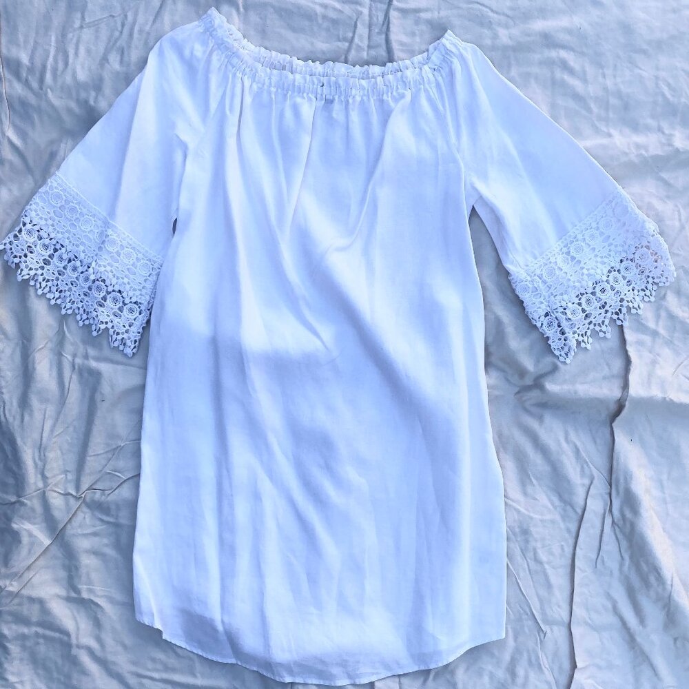 White Linen Dress